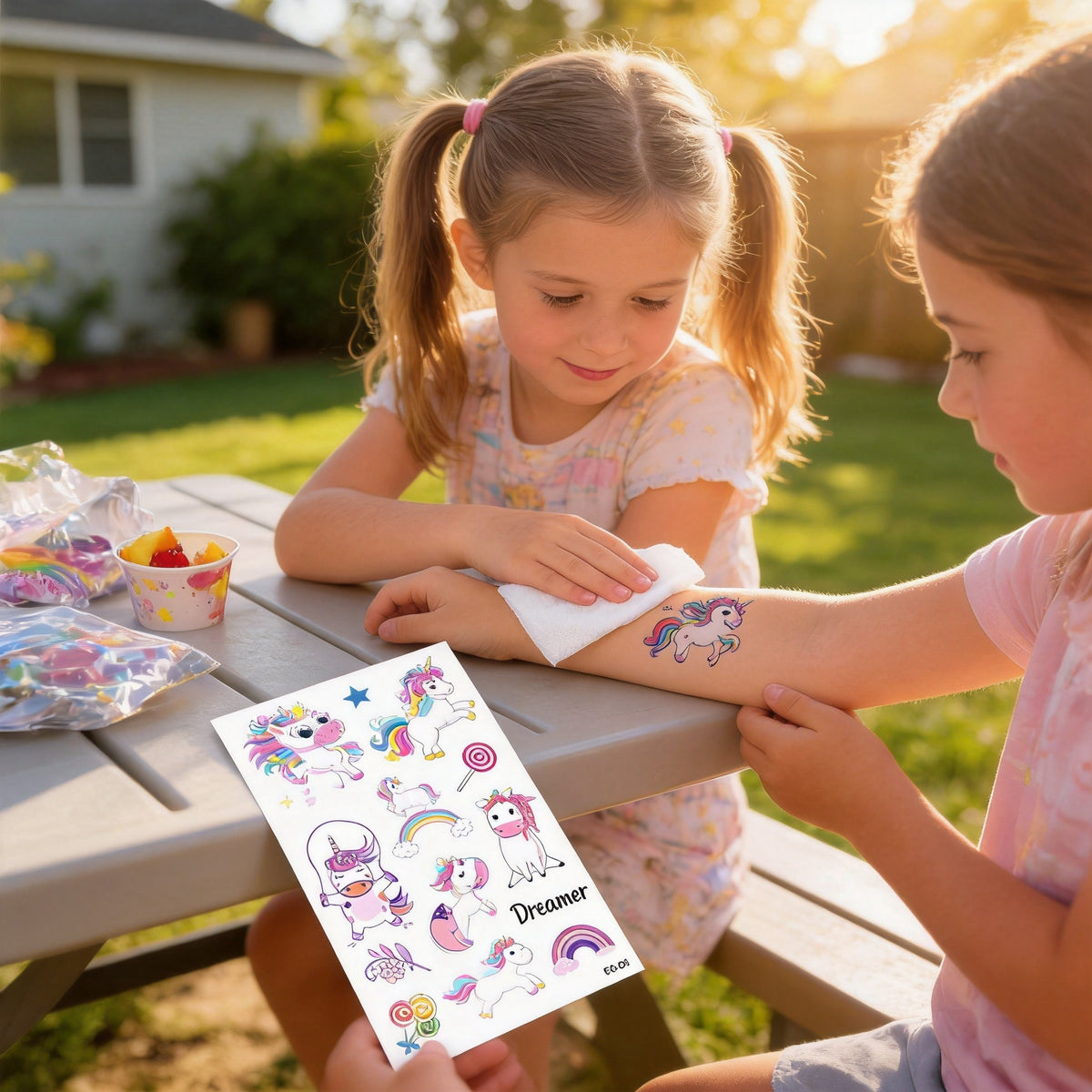 Unicorn Temporary Tattoo Stickers, Water Transfer Random Sheet Kids 3+